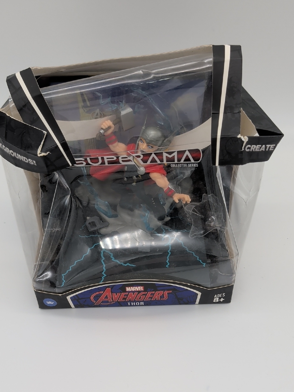 Marvel Thor SuperRama Figure - Red, Silver, Black